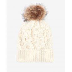 Barbour Penshaw Cable Beanie Cloud White