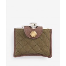 Barbour Padbury Quilted Hip Flask Brown/Olive