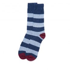 Barbour Houghton Sock Navy/Red Stripe