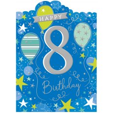 Happy 8th Birthday Card