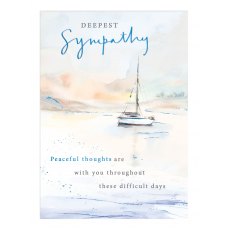 Peaceful Thoughts Deepest Sympathy Card