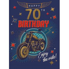 Fella 70th Birthday Card