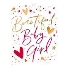 Just Saying Baby Girl Card