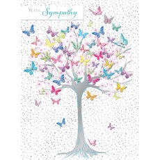 Butterfly Tree With Sympathy Card