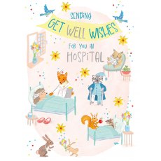 Animal Hospital Get Well Wishes Card