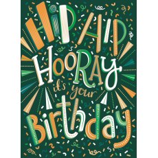 Hip Hip Hooray Birthday Card