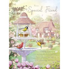 Garden Birds Special Friend Card