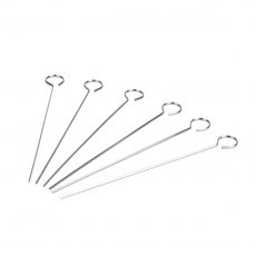 Just The Thing Stainless Steel Skewers 30cm 6 Pack