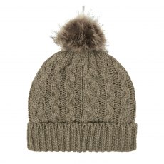 Ridgeline Nordic Fleck Bobble Hat Teak