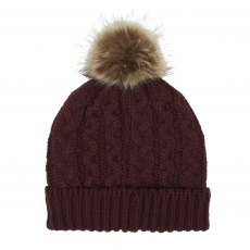 Ridgeline Nordic Fleck Bobble Hat Winter Berry