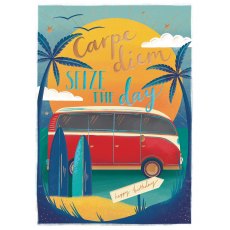 Tropicool Seize The Day Birthday Card