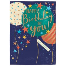 Tropicool Balloons Birthday Card