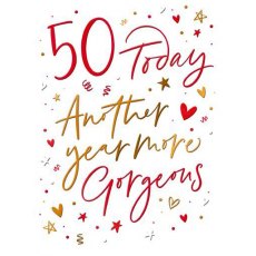 Just Saying 50 Today Birthday Card