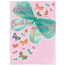 Tropicool Butterfly Birthday Card