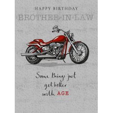 Manochrome Better With Age Brother In Law Birthday Card