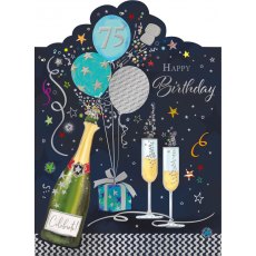 Celebrate 75th Birthday Card