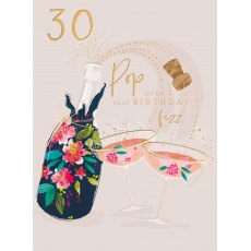 Fizz 30th Birthday Card