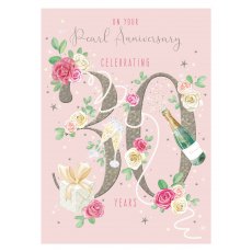 Pearl Anniversary Card