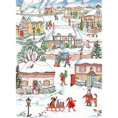 Christmas Card Winter Village