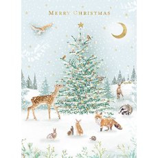 Christmas Card Woodland Tree