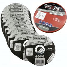 Spectre Cutting Disc 115mm x 1.0mm 10 Pack