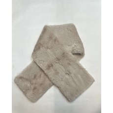 Butterfly Faux Fur Plain Glove Beige