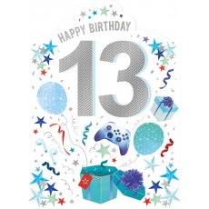 Gaming 13th Birthday Card