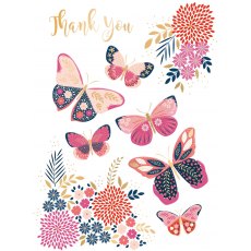 Butterflies Thank You Card