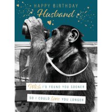 Love You Longer Husband Happy Birthday Card