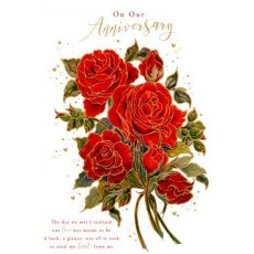 Roses Anniversary Card