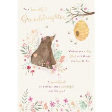 Bee-Utiful Granddaughter Birthday Card