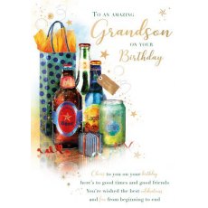 Beers Grandson Birthday Card