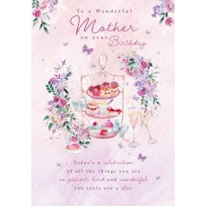 Cakes & Bubbly Mother Birthday Card