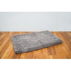 Snug & Cosy Memory Foam Dog Noodle Mat Grey