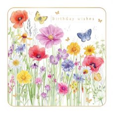 Arabella Meadow Flowers Birthday Wishes Card