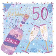 Drinks 50th Birthday Card