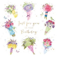 Cheri Bunch Of Flowers Birthday Card