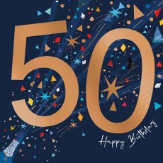 50th Happy Birthday Card