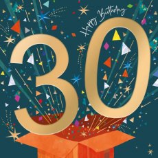 30th Happy Birthday Card