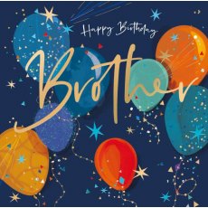 Balloons Brother Birthday Card