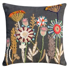 Jardinopia Embroidered Floral Cushion