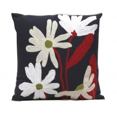 Jardinopia Embroidered Floral Cushion