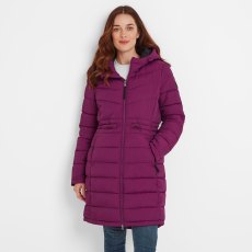 Tog24 Orton Padded Parka Jacket Purple Berry