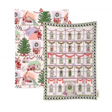 Cath Kidston Xmas Ditsy Tea Towel 2 Pack