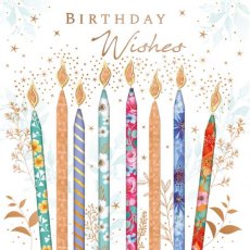 Blush Birthday Candles Card