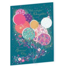 Balloons Daughter Birthday Card