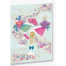 Celebrate In Style Special Granddaughter Birthday Card