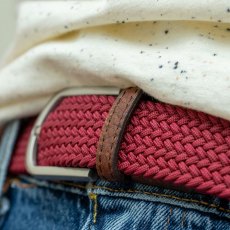 Billybelt Woven Belt Garnet Red