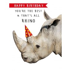 Picture This All Rhino Birthday Card