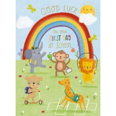 Good Luck On Your 1st Day Of School Card